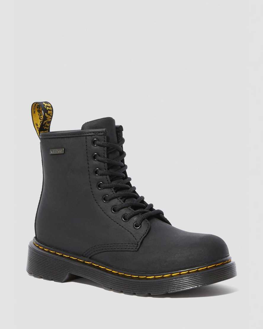 svarta dr martens 1460 vattentäta barnstövlar