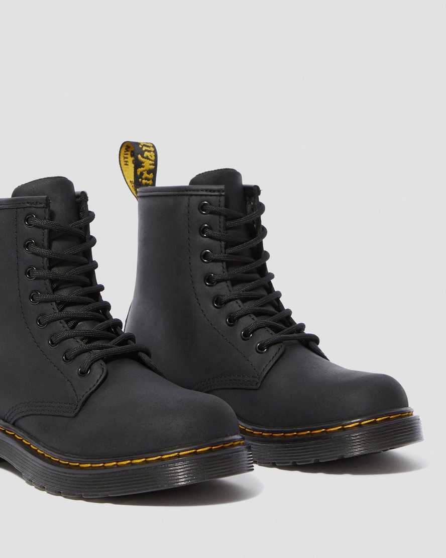 svarta dr martens 1460 vattentäta barnstövlar