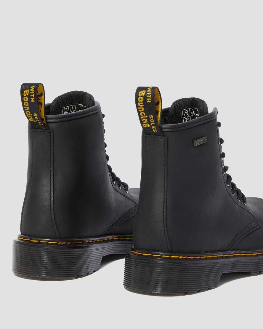svarta dr martens 1460 vattentäta barnstövlar