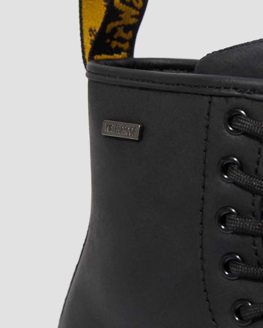 svarta dr martens 1460 vattentäta barnstövlar