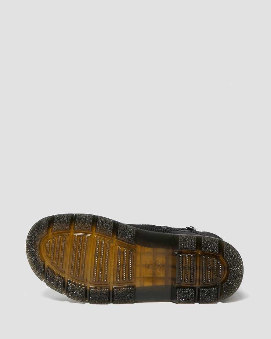 svarta dr martens combs tech barnstövlar