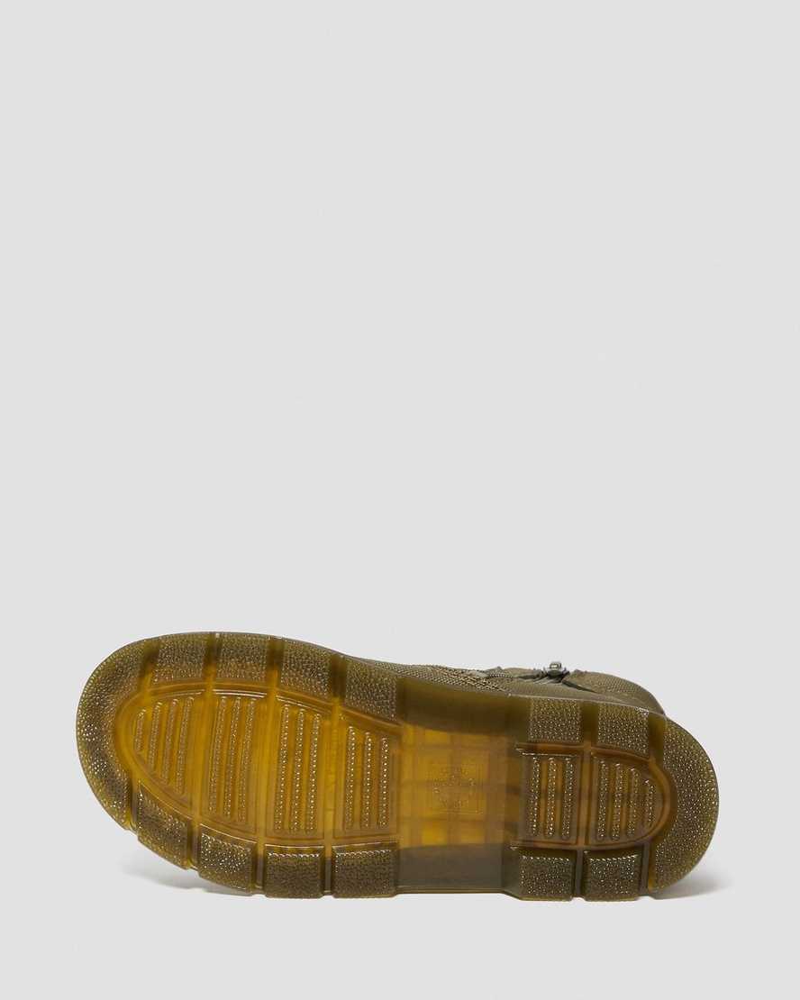 dr martens combs tech barnens casual stövlar olivgrön