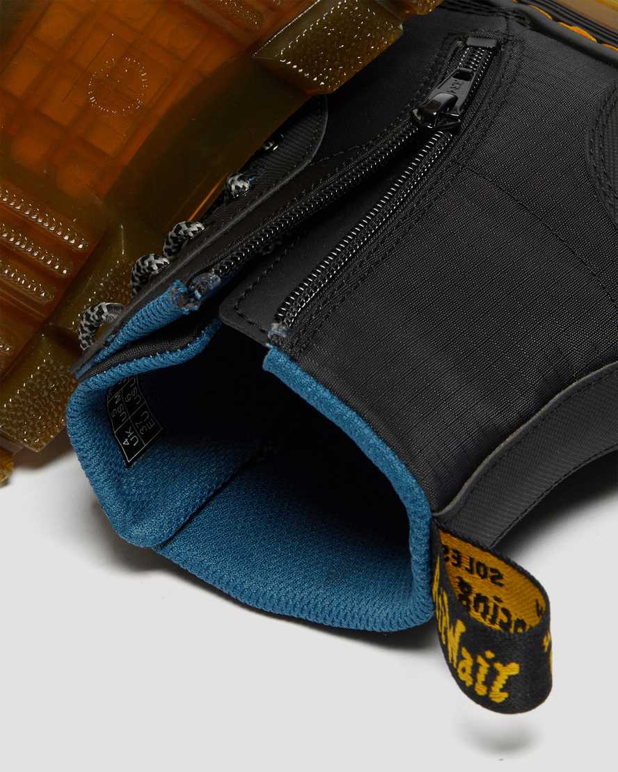 svarta dr martens combs utility barnstövlar
