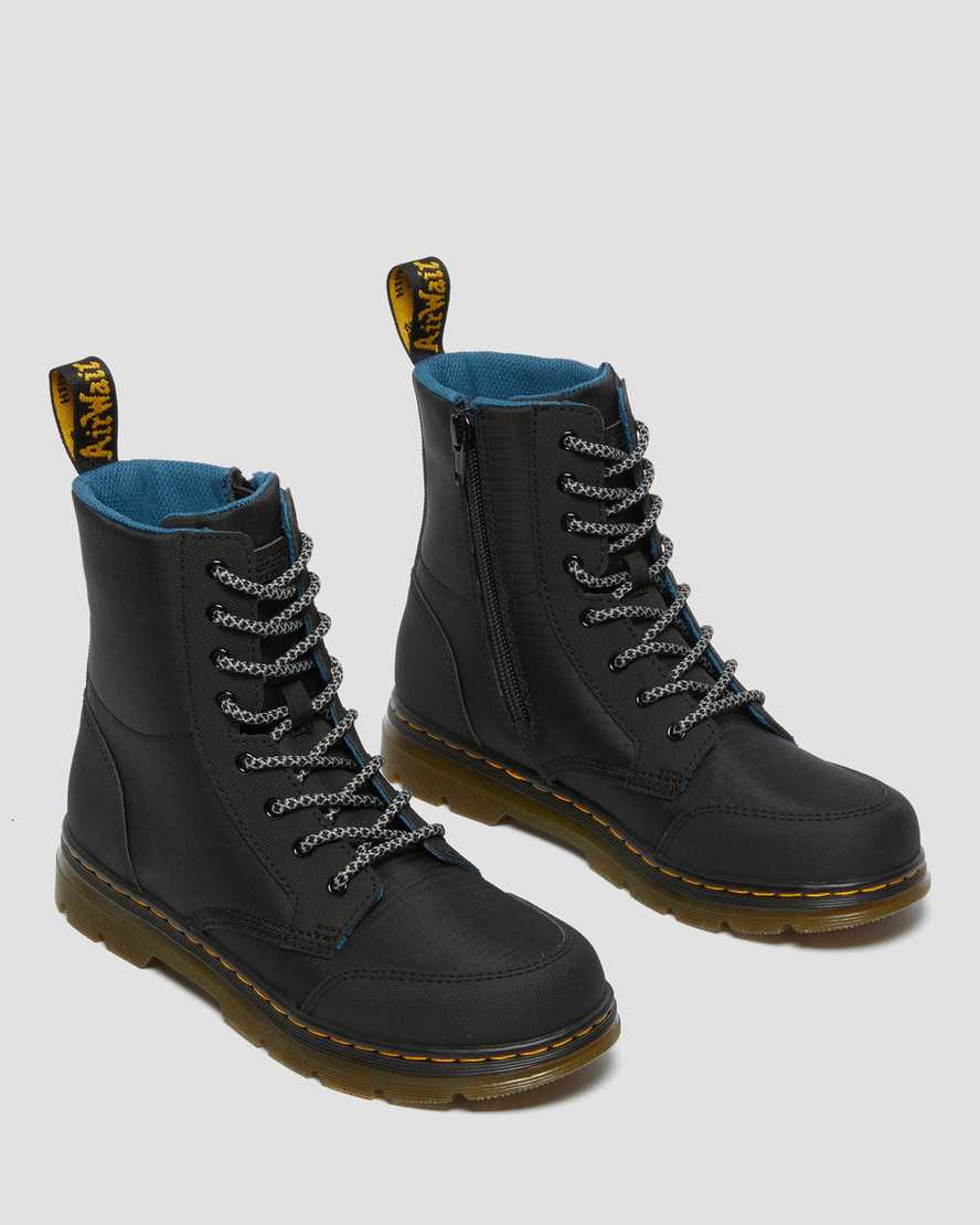 svarta dr martens combs utility barnstövlar