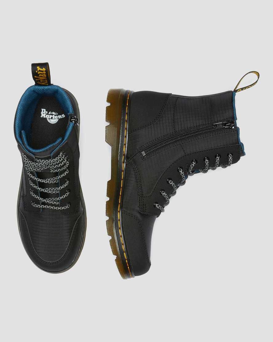 svarta dr martens combs utility barnstövlar