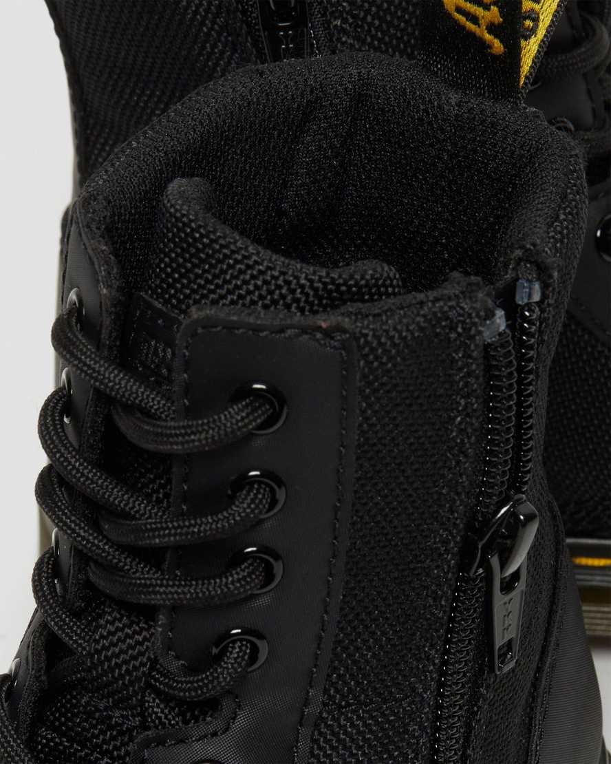 svarta dr martens combs extra tough poly barnstövlar