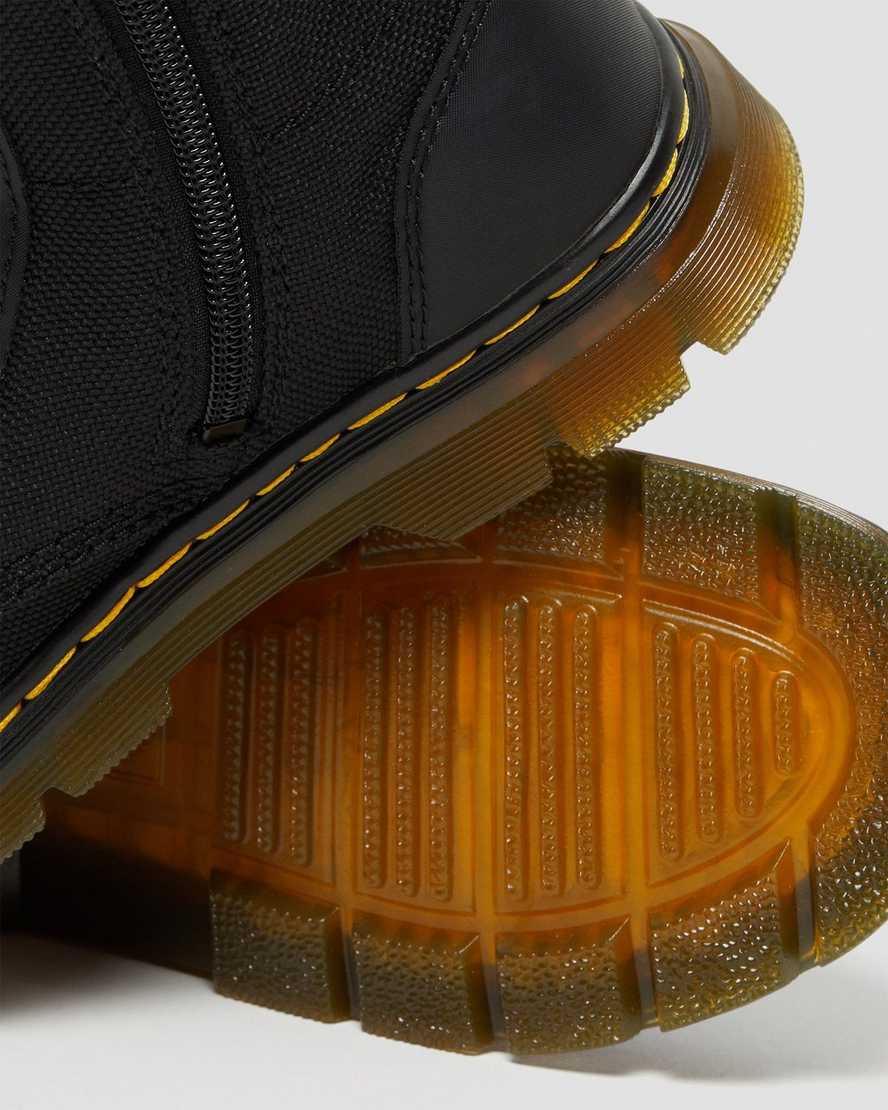 svarta dr martens combs extra tough poly barnstövlar