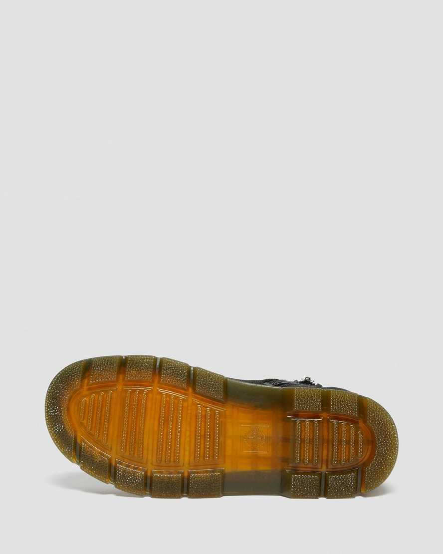 svarta dr martens combs extra tough poly barnstövlar