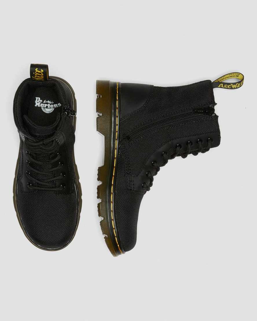 svarta dr martens combs extra tough poly barnstövlar