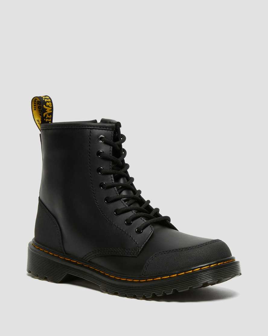 svarta dr martens 1460 overlay barn stövlar