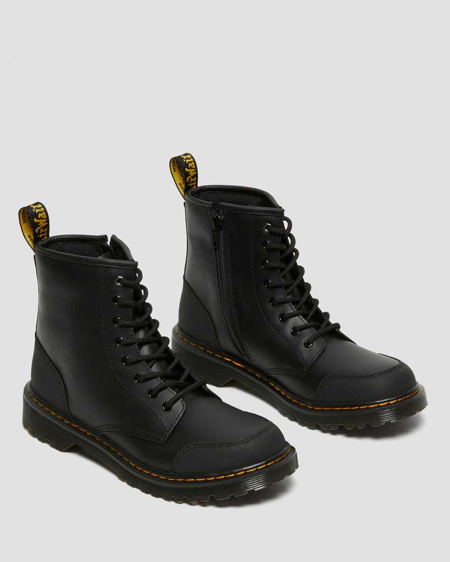 svarta dr martens 1460 overlay barn stövlar