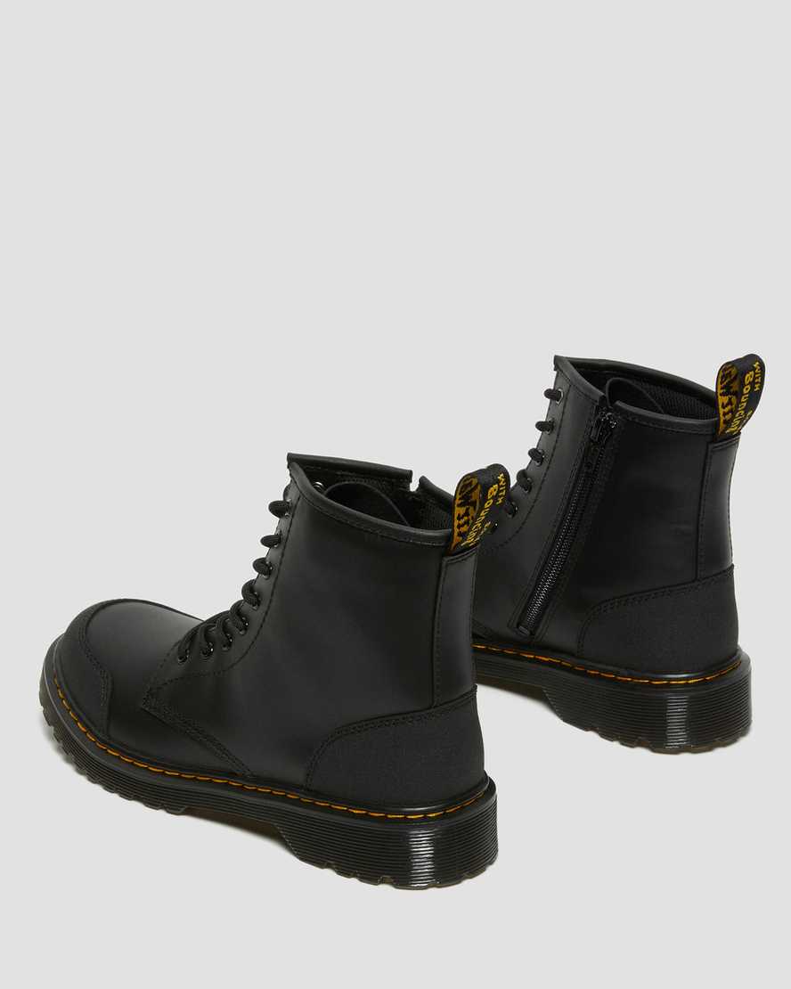 svarta dr martens 1460 overlay barn stövlar