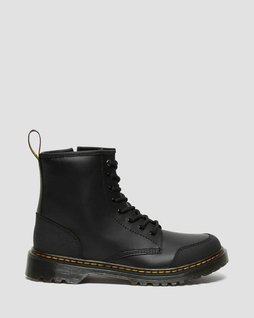 svarta dr martens 1460 overlay barn stövlar