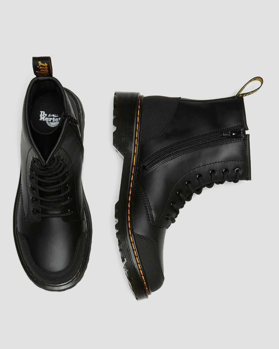 svarta dr martens 1460 overlay barn stövlar