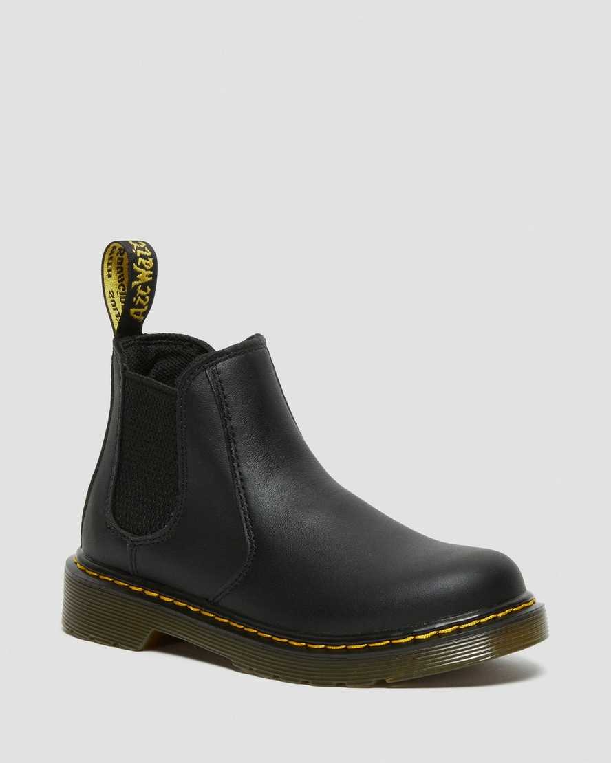 svarta dr martens 2976 softy t barn chelsea stövlar