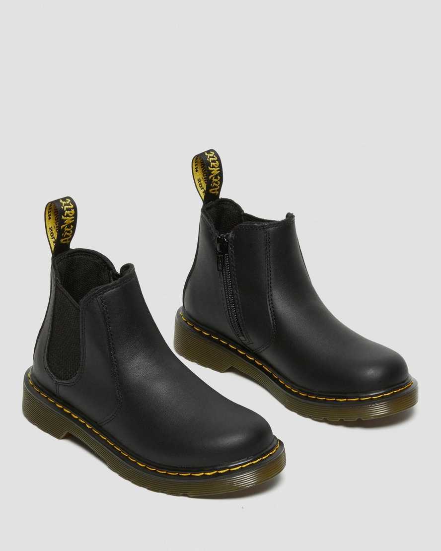 svarta dr martens 2976 softy t barn chelsea stövlar