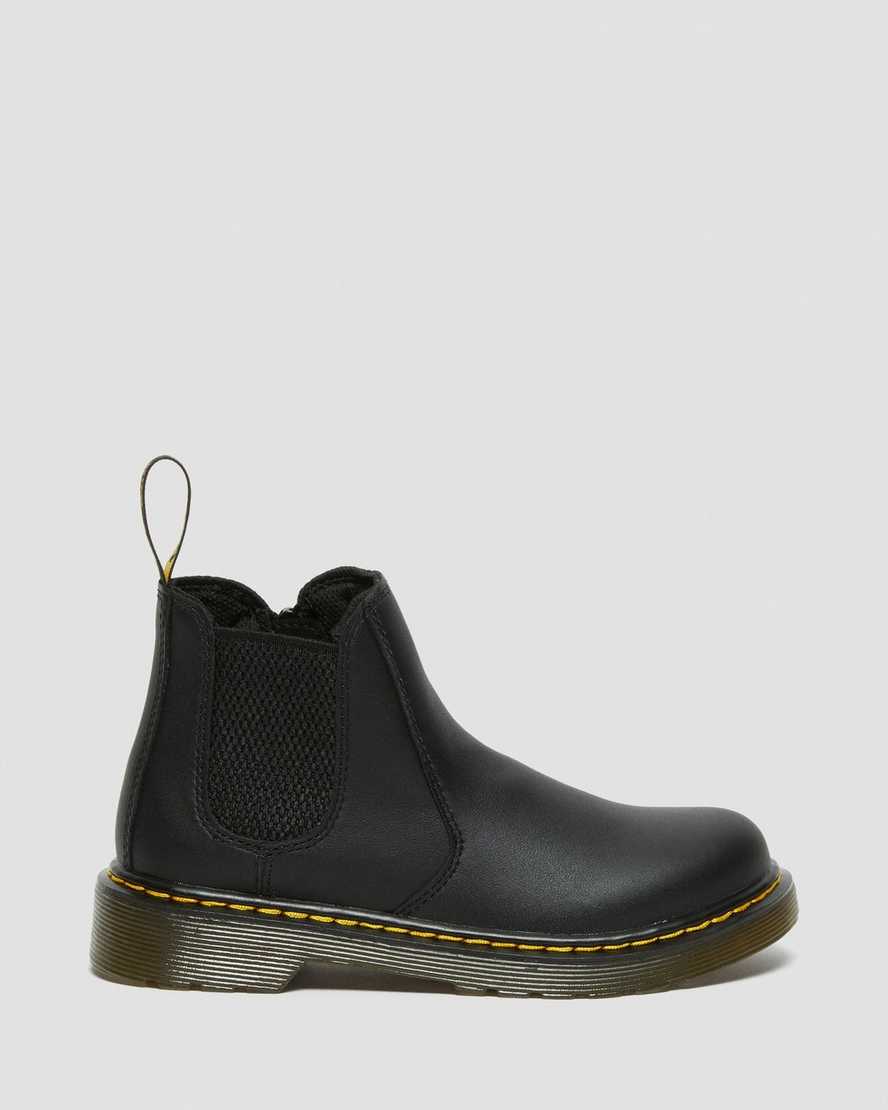 svarta dr martens 2976 softy t barn chelsea stövlar