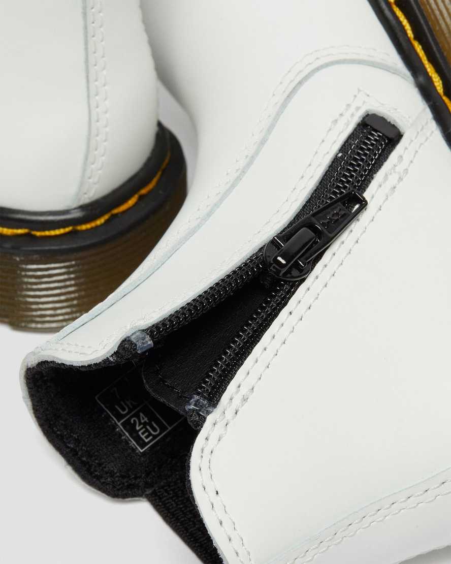 vita dr martens 2976 chelsea-stövlar för barn