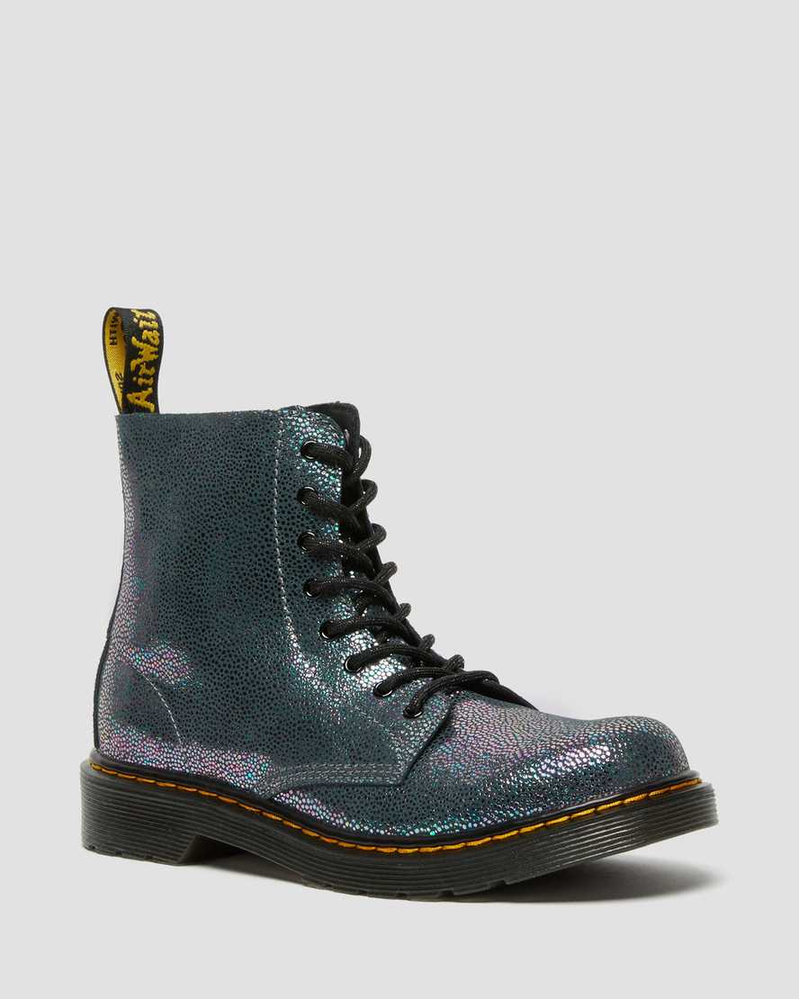 dr martens 1460 pascal iridescent barnstövlar med snörning marinblå