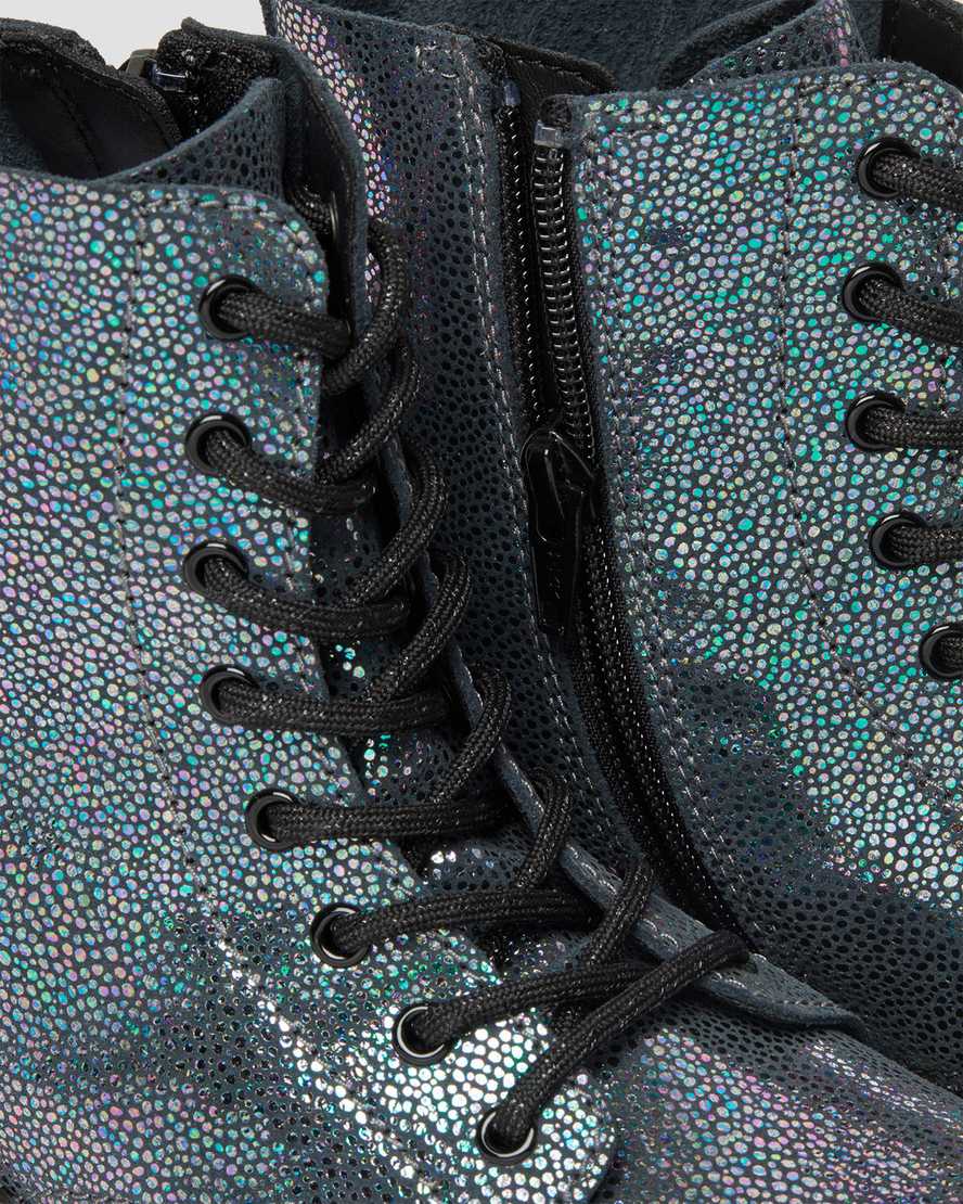 dr martens 1460 pascal iridescent barnstövlar med snörning marinblå