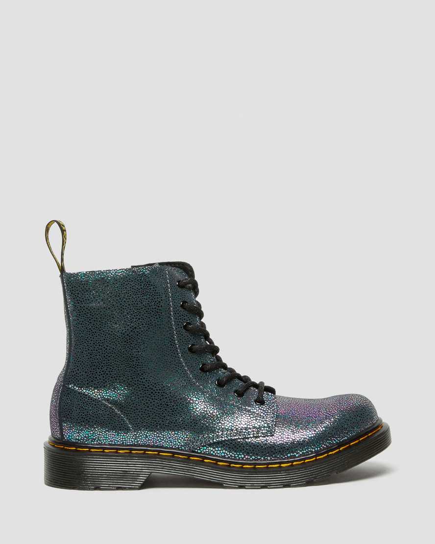 dr martens 1460 pascal iridescent barnstövlar med snörning marinblå