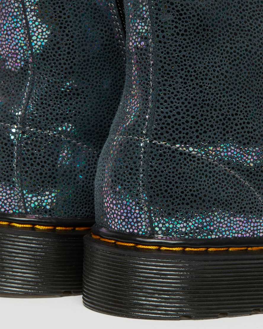 dr martens 1460 pascal iridescent barnstövlar med snörning marinblå