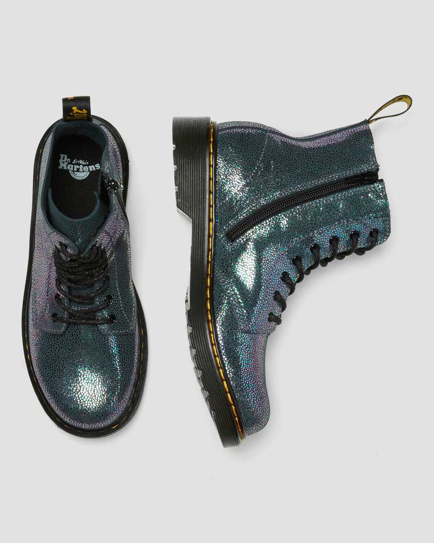 dr martens 1460 pascal iridescent barnstövlar med snörning marinblå