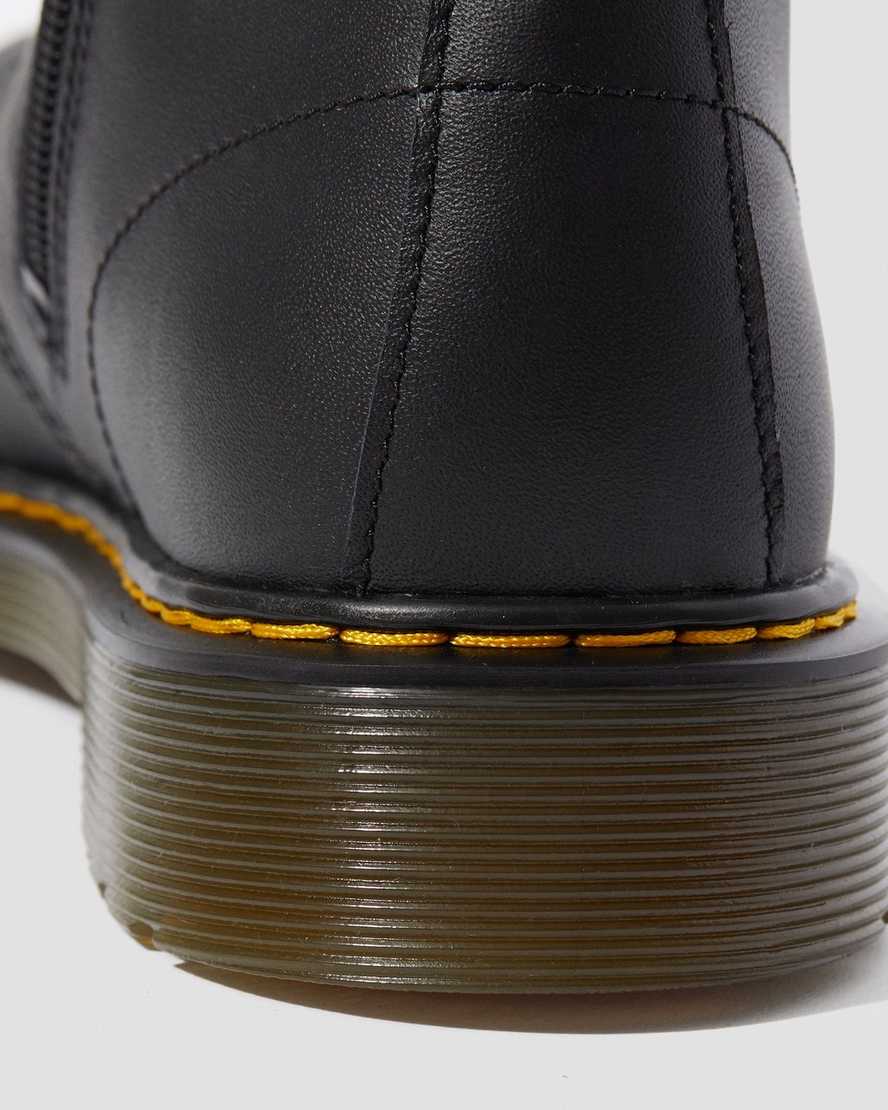 svarta dr martens 1460 softy t barnstövlar med snörning