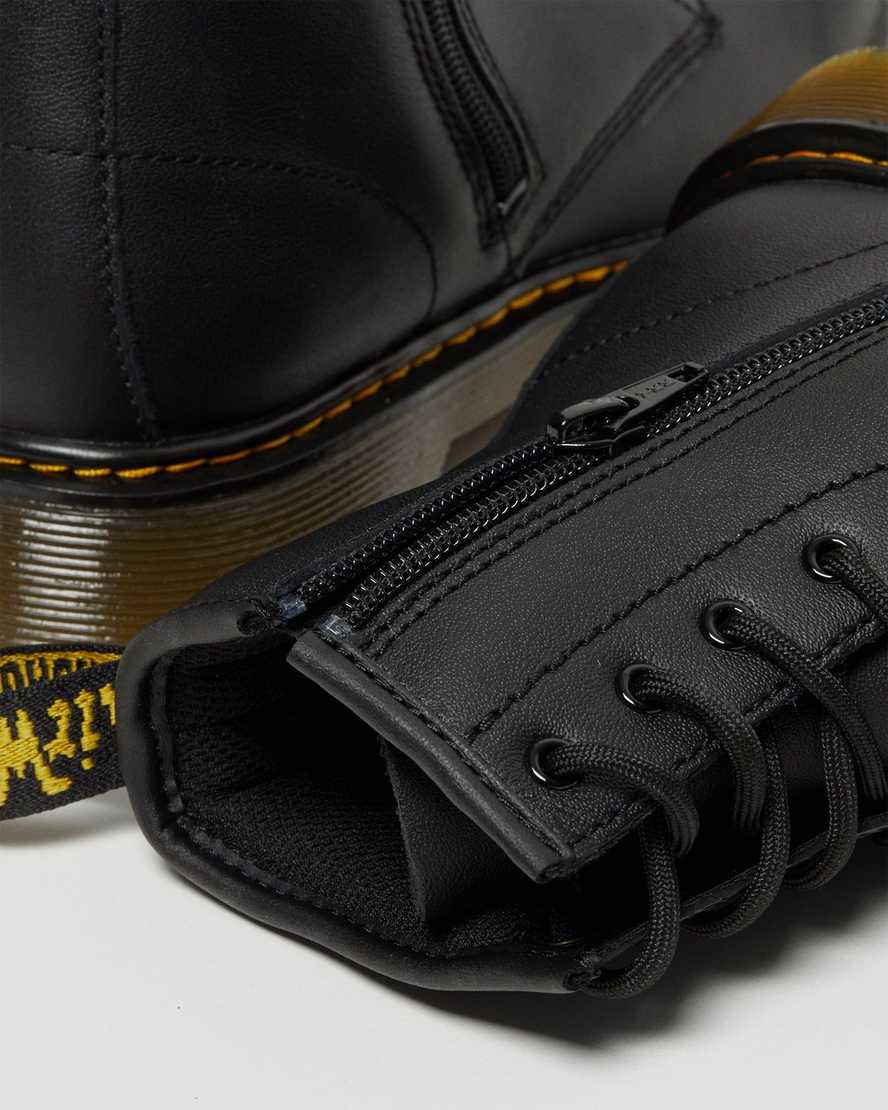 svarta dr martens 1460 softy t barnstövlar med snörning
