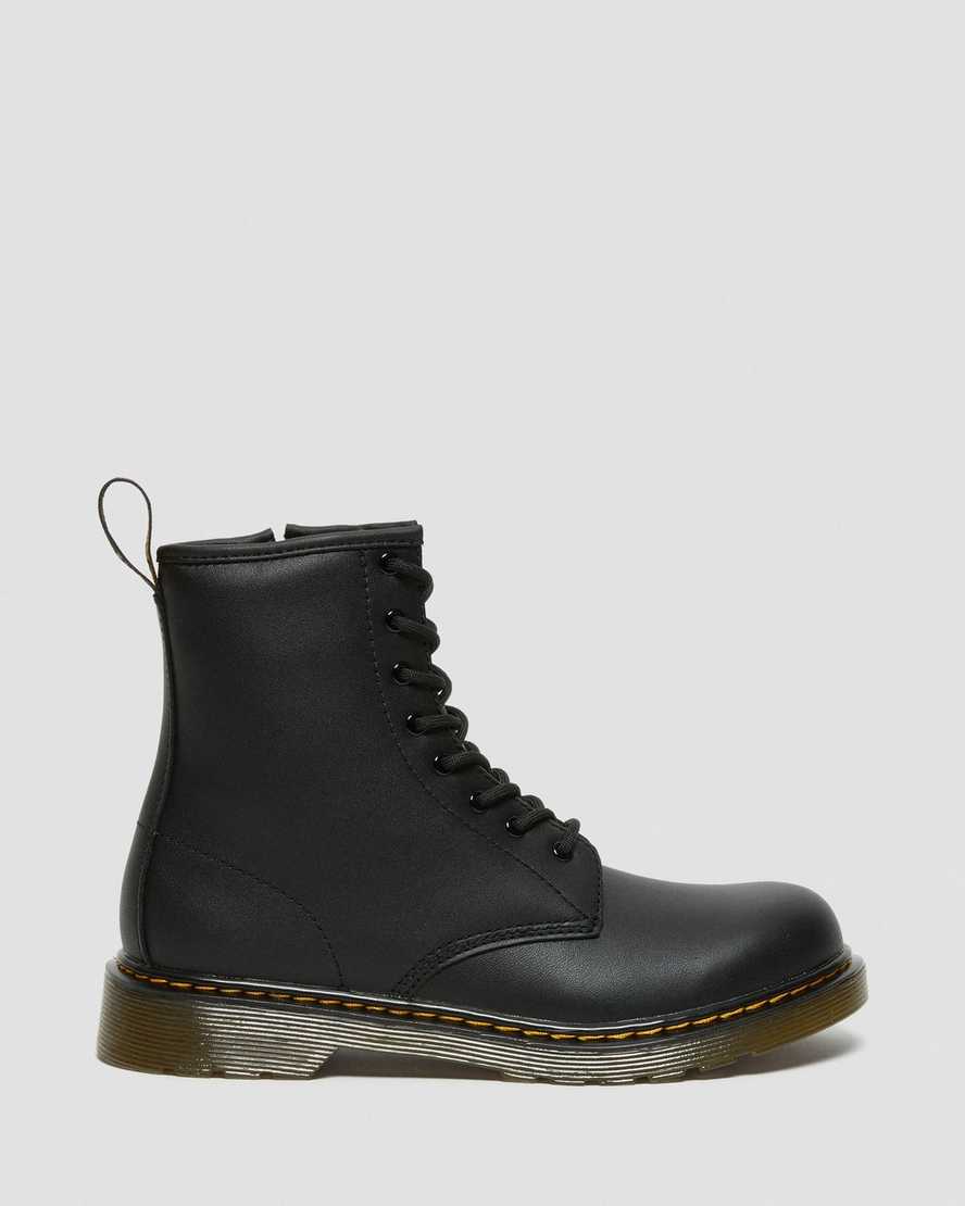 svarta dr martens 1460 softy t barnstövlar med snörning
