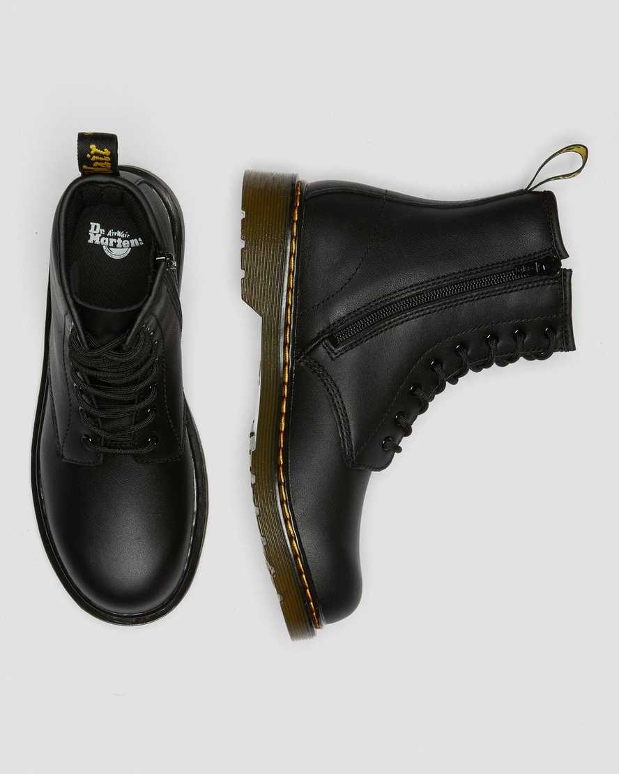 svarta dr martens 1460 softy t barnstövlar med snörning