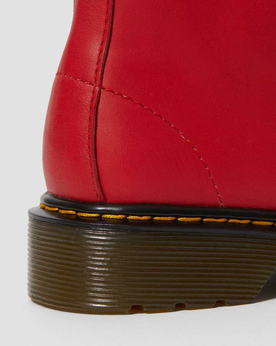 röda dr martens 1460 barnkängor med snörning