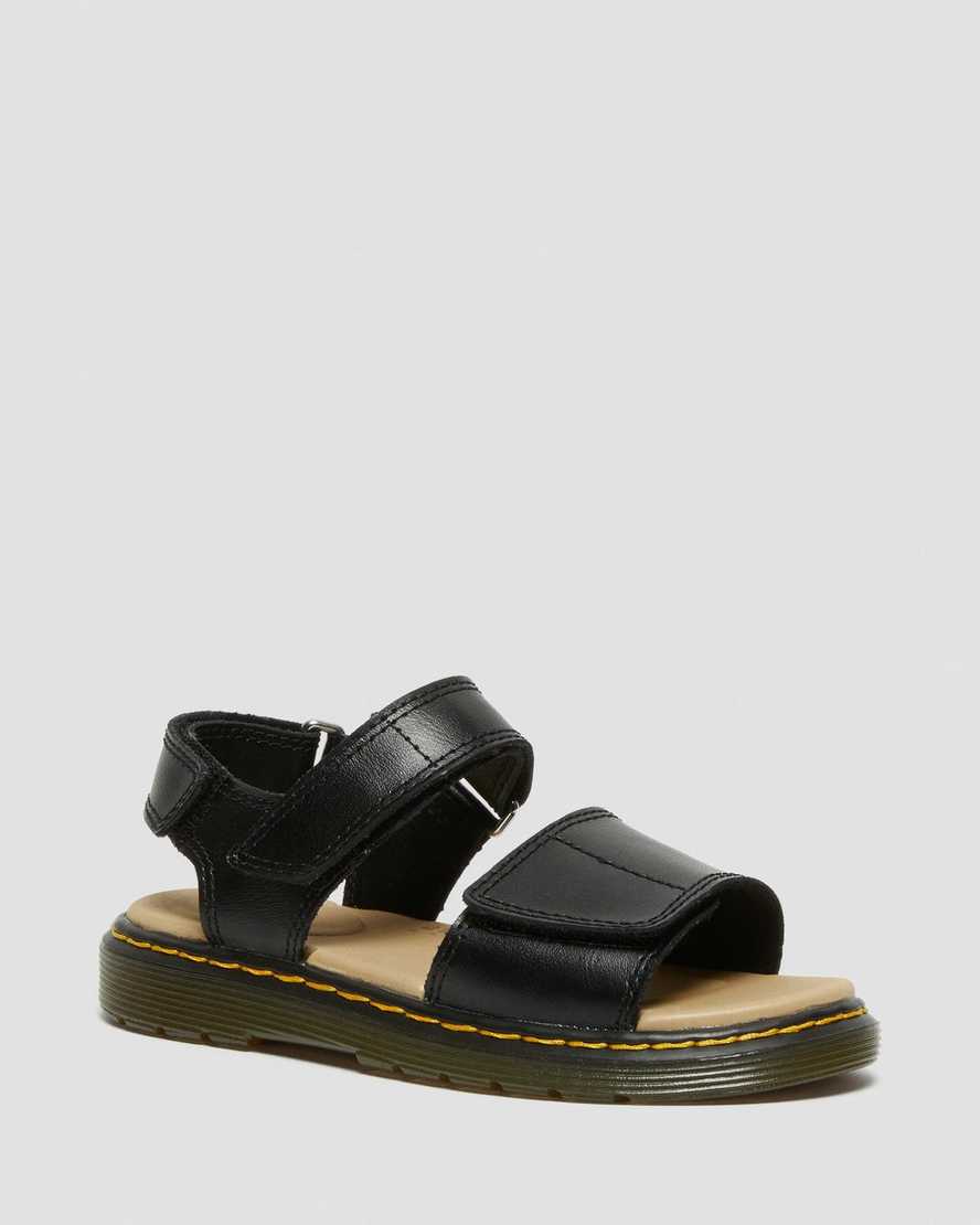 svarta dr martens romi kardborresandaler för barn