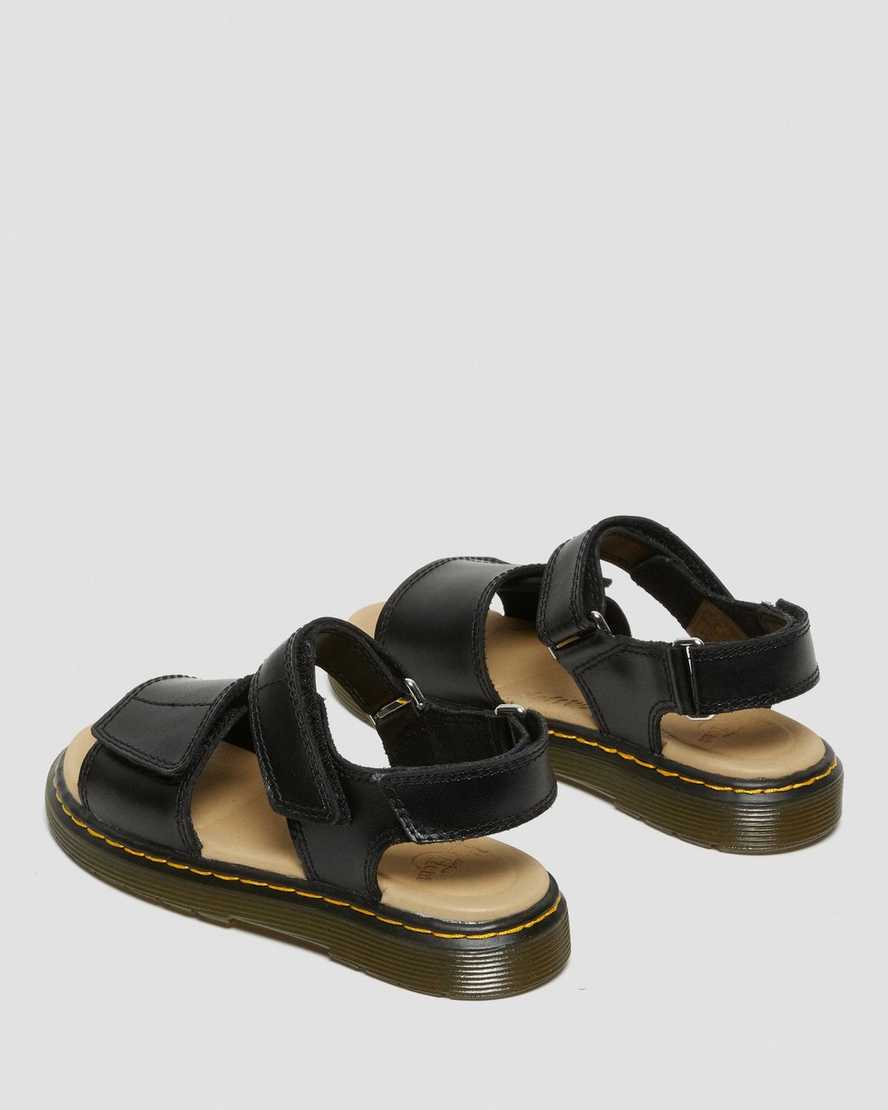 svarta dr martens romi kardborresandaler för barn
