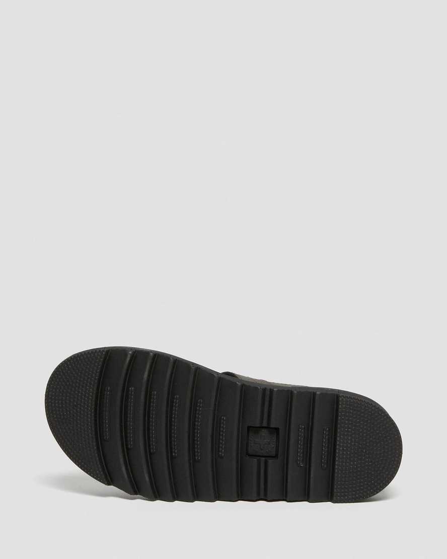 mörkbruna dr martens terry strap barnsandaler