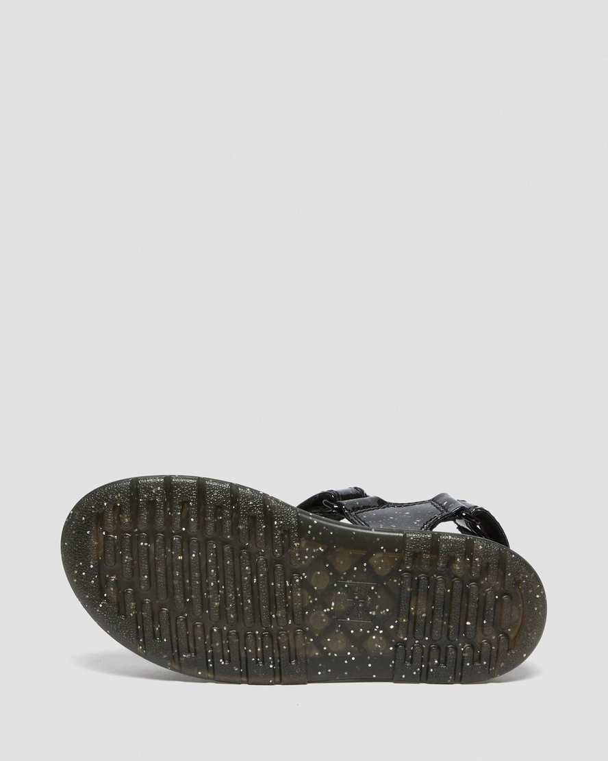 lila dr martens romi glitter barnsandaler