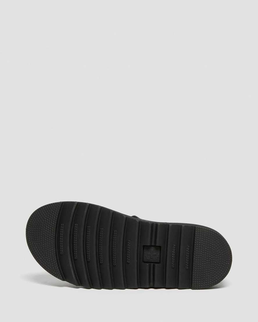 svarta dr martens terry strap barnsandaler