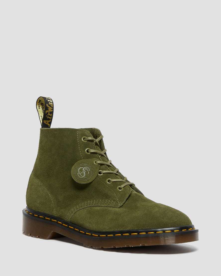 olivgröna dr martens 101 herr ankelstövlar