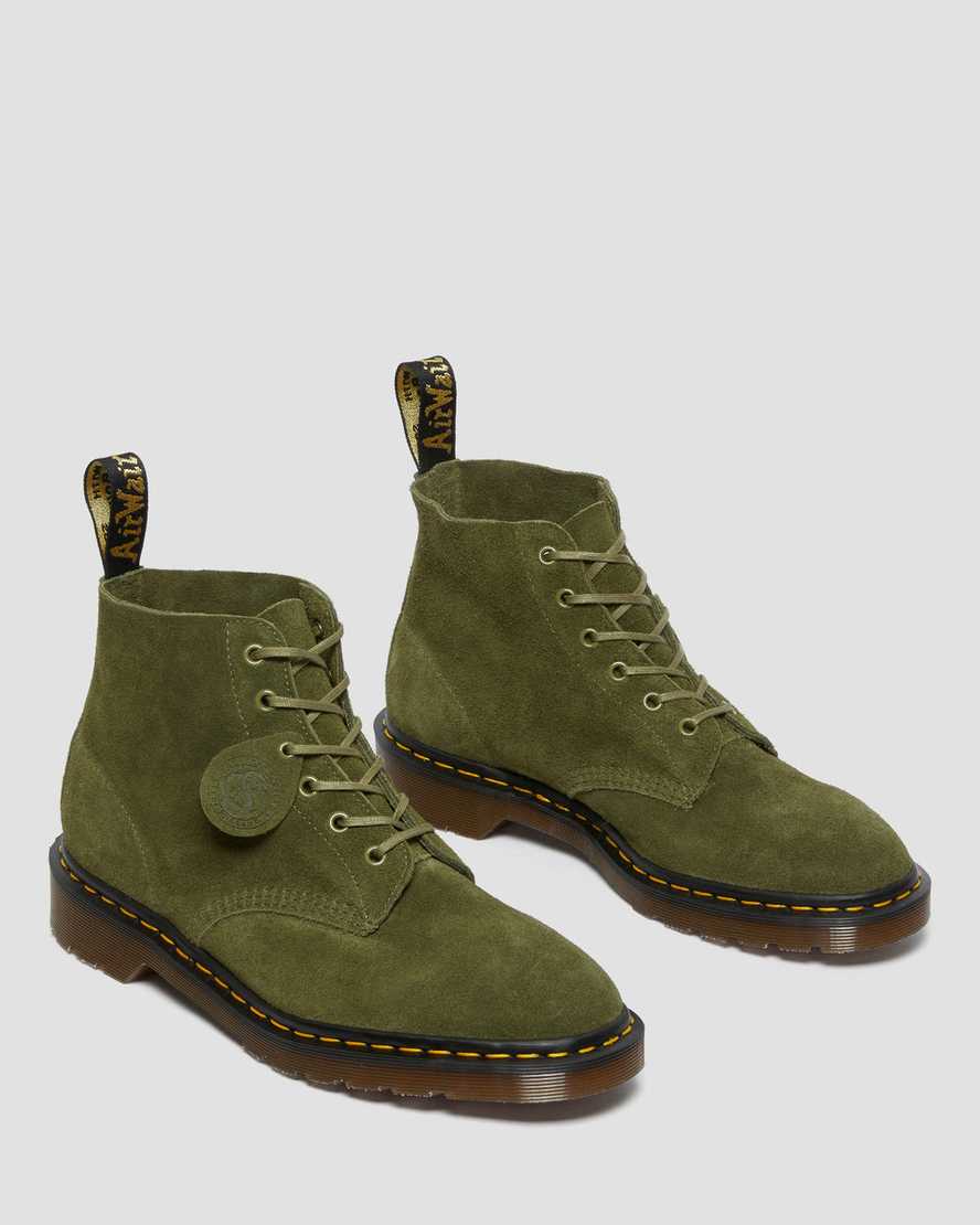 olivgröna dr martens 101 herr ankelstövlar