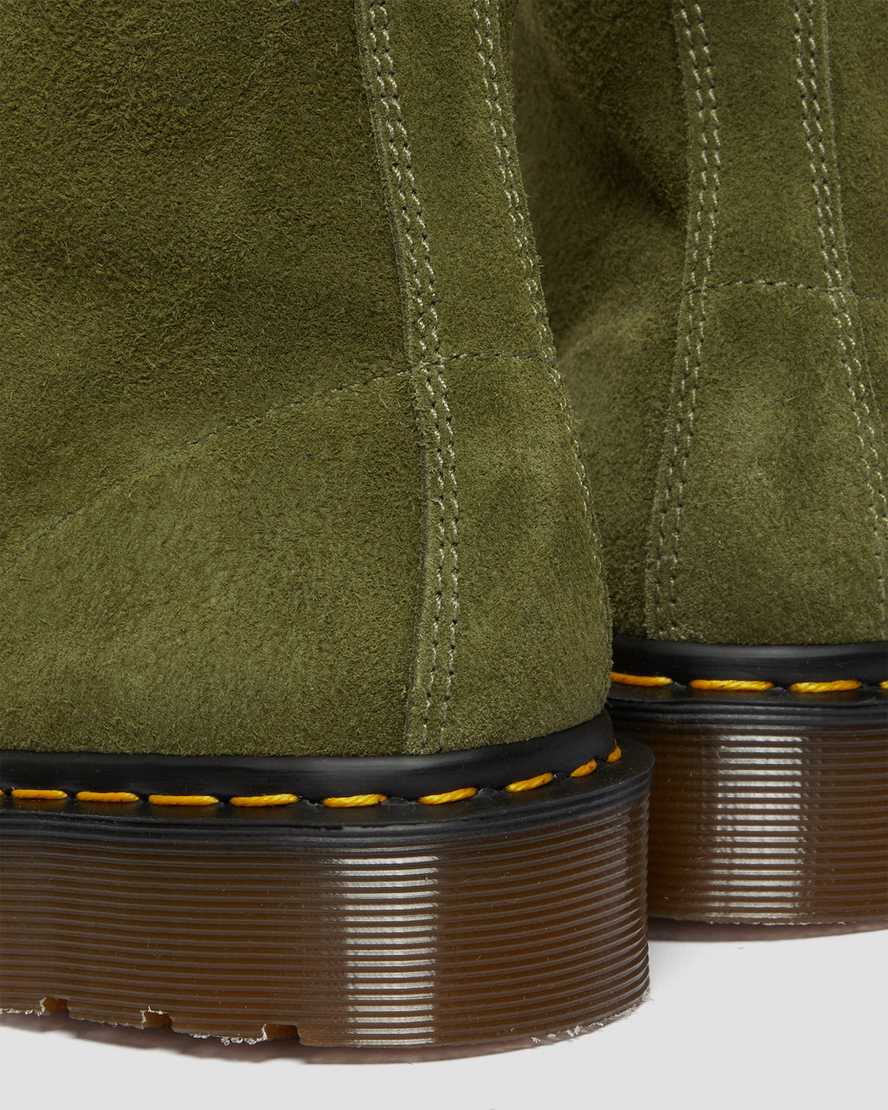 olivgröna dr martens 101 herr ankelstövlar