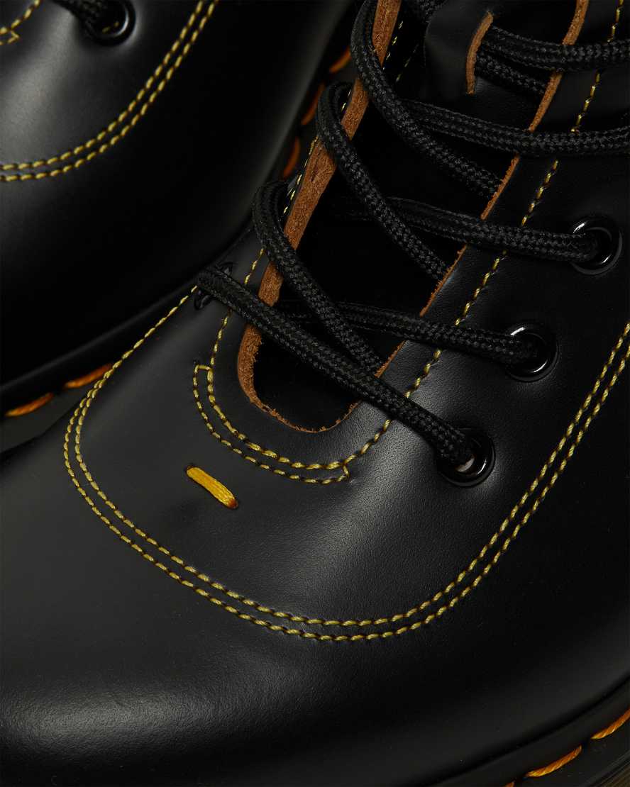 svarta dr martens pharamond vintage smooth herr ankelstövlar