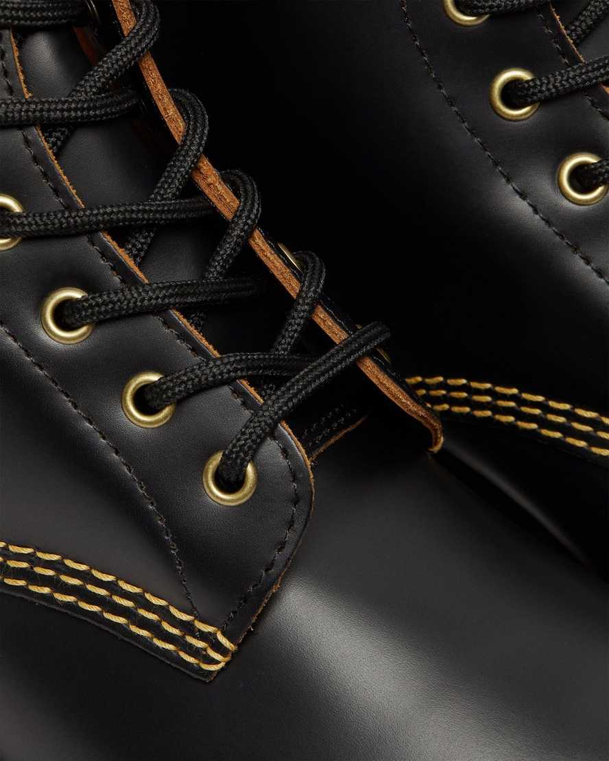 svarta dr martens 101 vintage smooth herr ankelstövlar