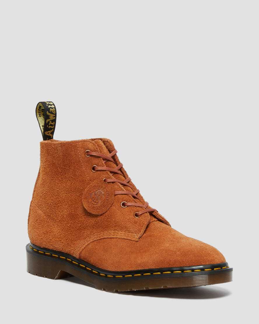 bruna dr martens 101 herr ankelstövlar
