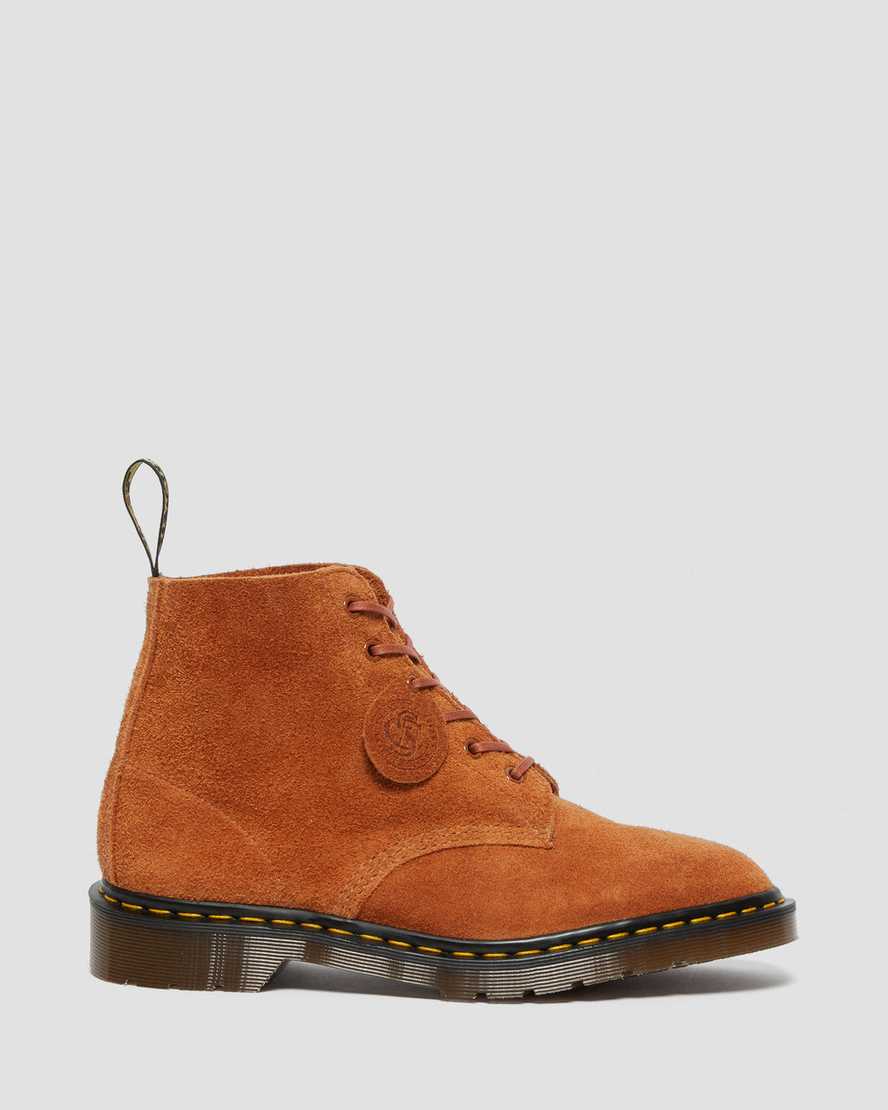 bruna dr martens 101 herr ankelstövlar