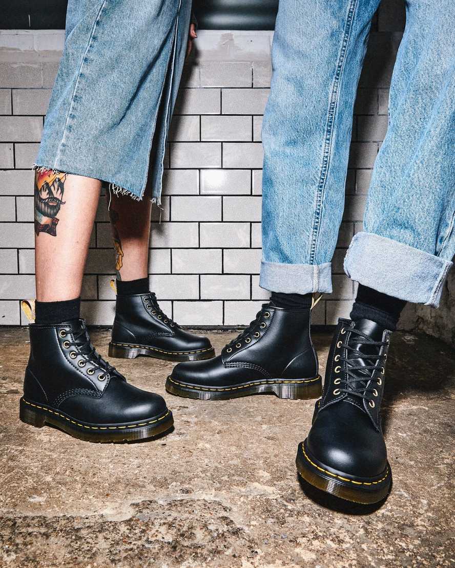 svarta dr martens 101 felix herr ankelstövlar