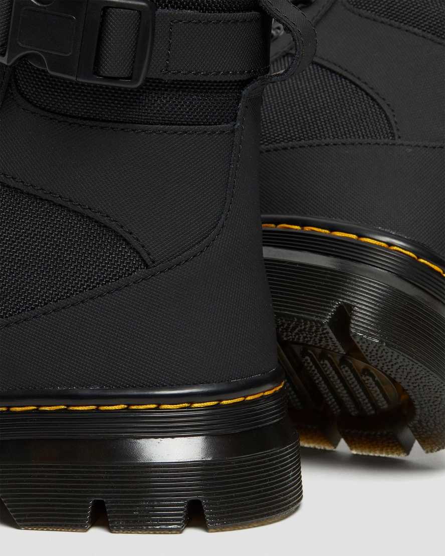 svarta dr martens combs tech extra tough poly herr casual stövlar