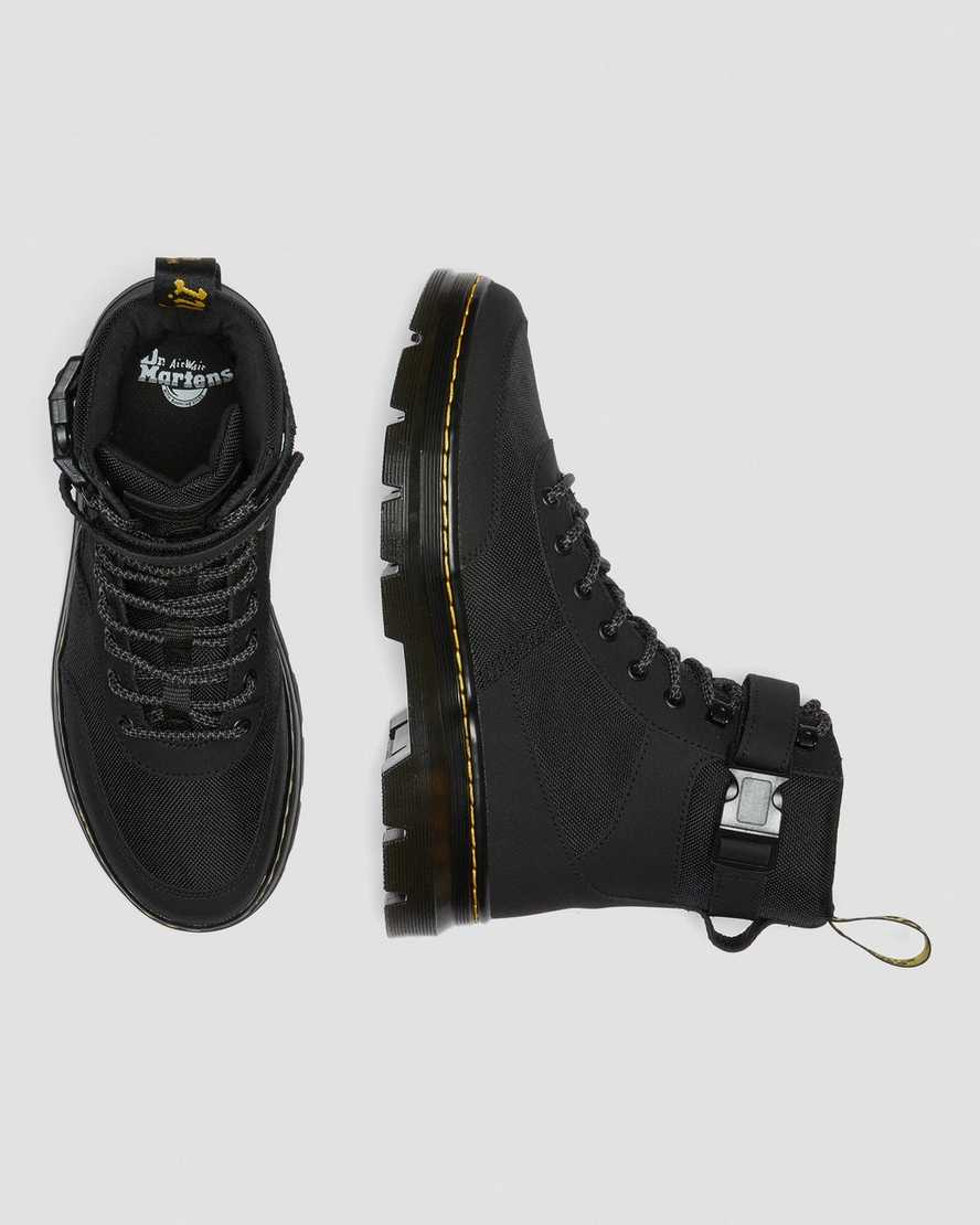 svarta dr martens combs tech extra tough poly herr casual stövlar