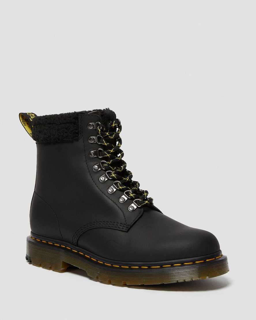 dr martens 1460 dms wintergrip fleece herrstövlar i svart