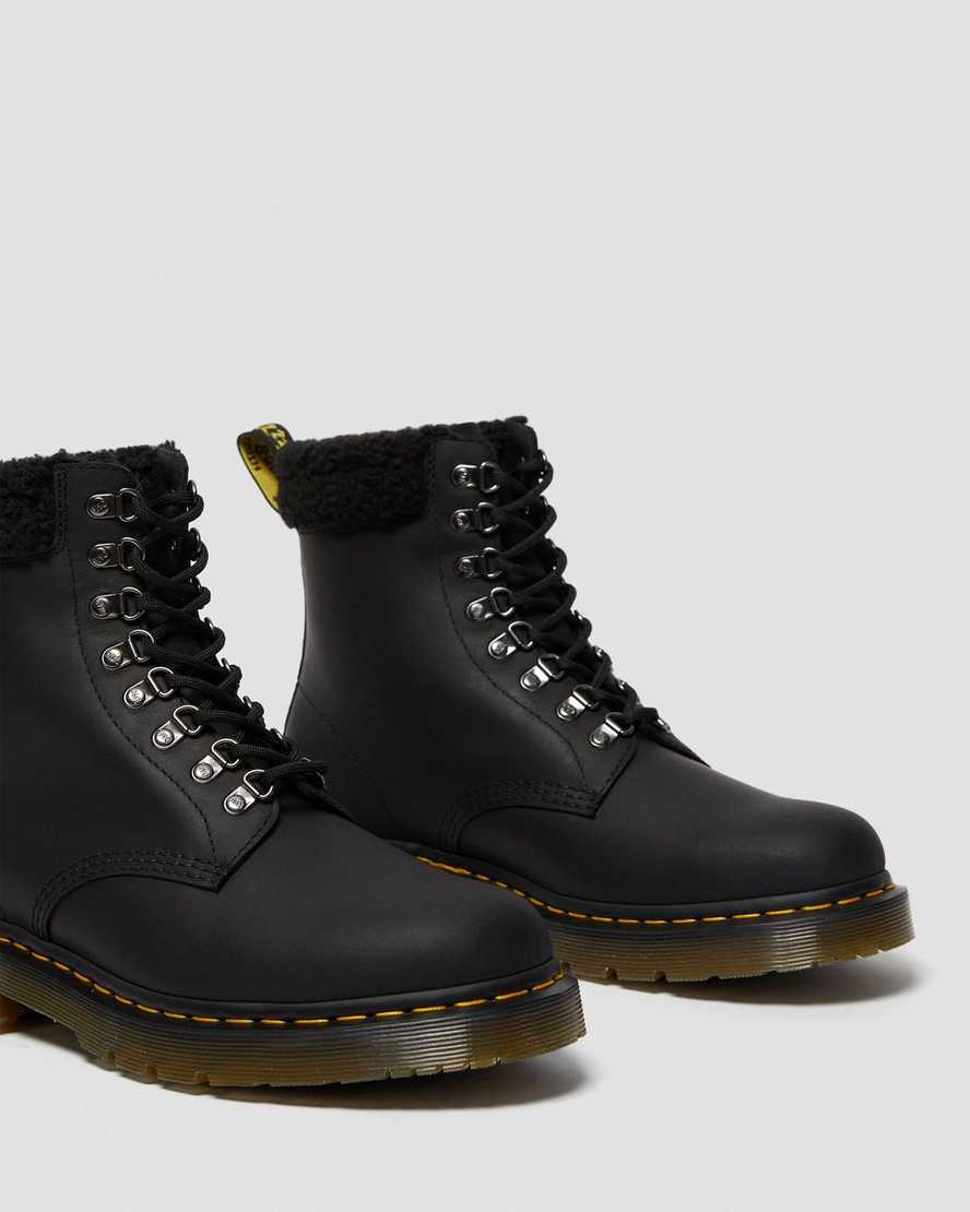 dr martens 1460 dms wintergrip fleece herrstövlar i svart