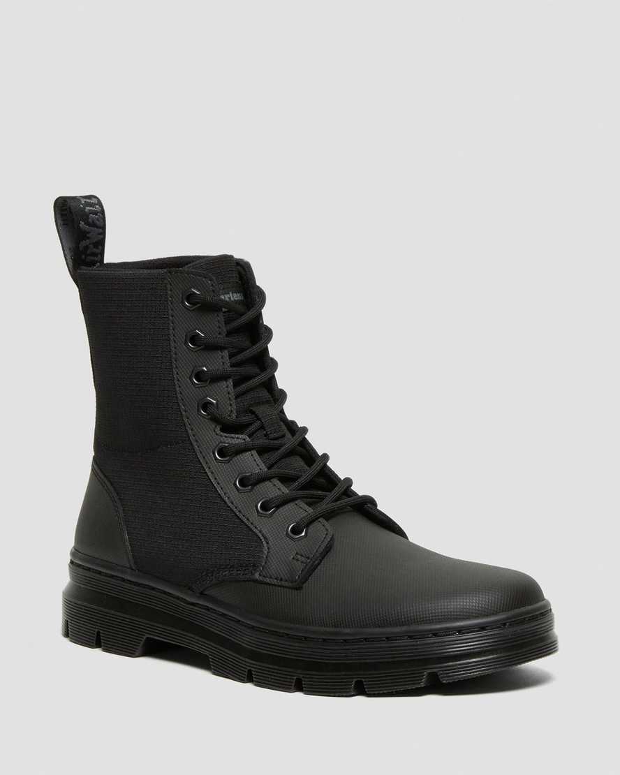 svarta dr martens combs ii poly herr casual stövlar